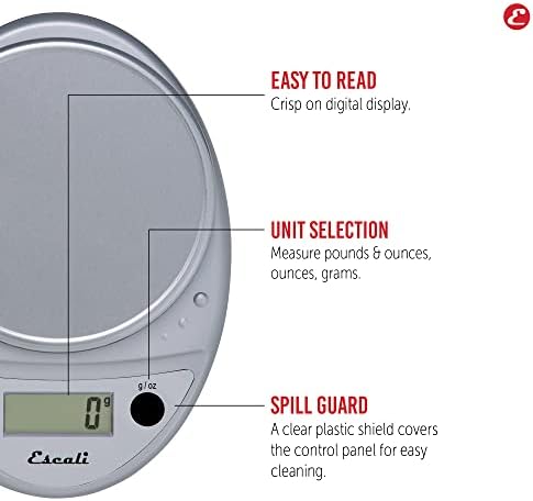 Escali Primo Digital Food Scale Multi-Functional Kitchen Scale and