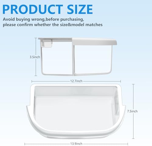 WPW10289497 Refrigerator Door Bin Shelf Compatible with Whirlpool