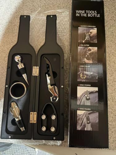 Wine Opener Gift Set - Wine Bottle Accessory Kit Corkscrew Opener