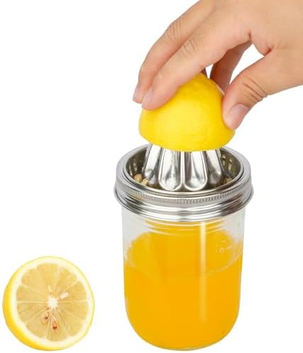 2 Pcs Mason Jar Juicer Lid, 3.38 Inch Wide Mouth