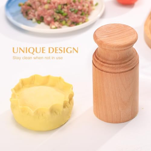 Wooden Pie Dolly Mould - Primitive Kitchen Tool for Pie Making