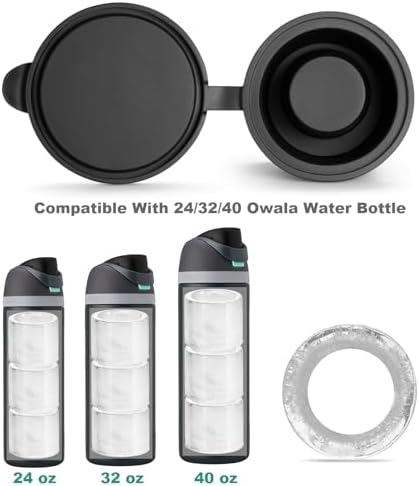 ACOOKEE Hollow Cylinder Ice Cube Mold for 24oz 32oz 40oz Owala