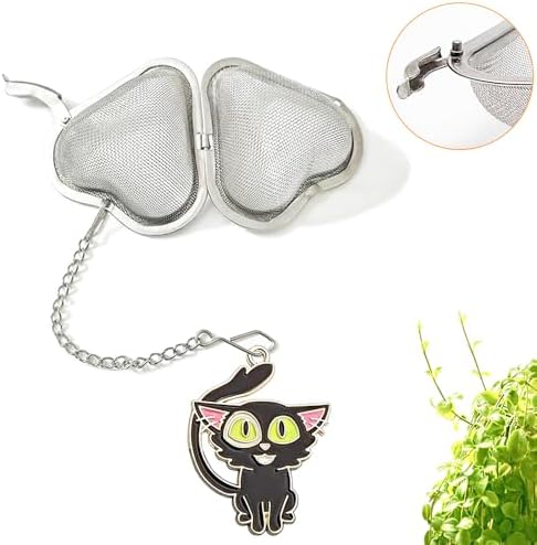 Cute Cat Tea Infuser, 2 Pcs Tea Strainers & Filters