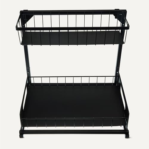 Amazon Basics L-Shape Under Sink Storage Pull Out Cabinet Organizer