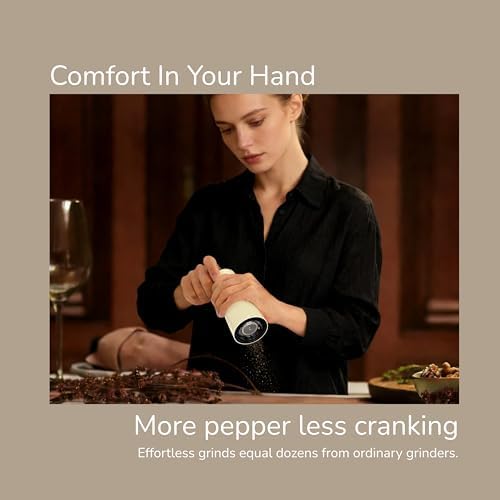 Manual Salt and Pepper Grinder Set, 2 Packs, Sage