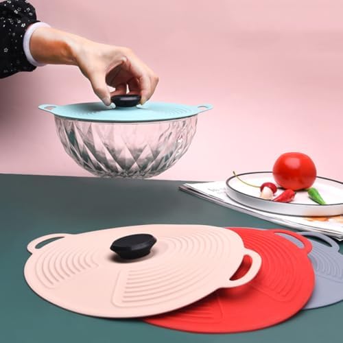 Silicone Sealing Bowl Cover, Medium Nordic Pink