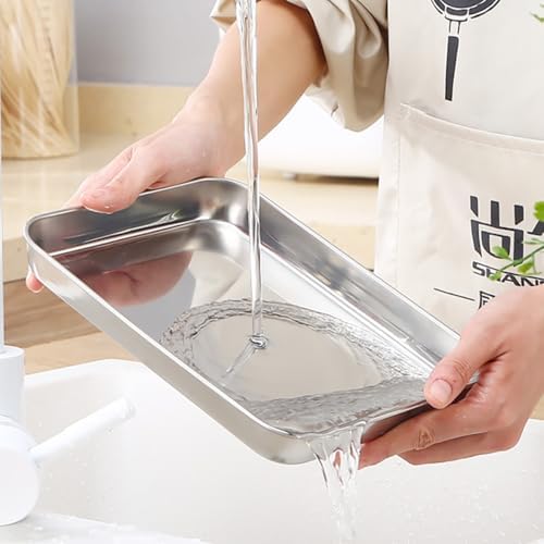Toaster Oven Pans Set of 6 Baking Sheets Non-Stick Baking Tray
