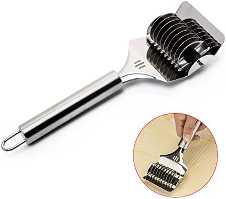 16x7x3.1cm High Grade Stainless Steel Noodle Lattice Roller Docker Dough Cutter - Image 2