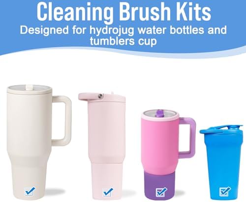 XANGNIER Water Bottle Cleaner Brush Kit for Hydrojug 32oz/40oz Cup,5