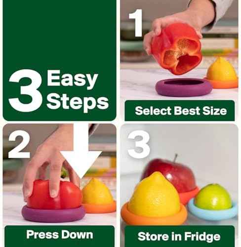 Food Huggers 5pc Reusable Silicone Food Savers, Sage Green