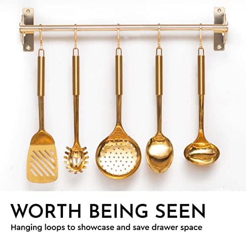 Styled Settings Gold Cooking Utensils Set, 5-Piece