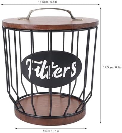 Coffee Filter Holder, Coffee Pod Storage Coffee Filter Dispenser Large