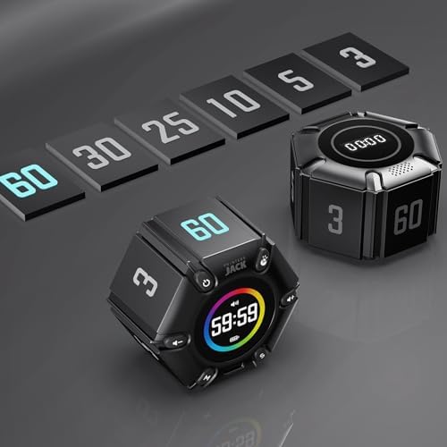 Smart FILP Pomodoro Timer, 3/5/10/25/30/60min Presets