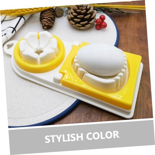 Manual Egg Slicer with Stainless Steel Blades for Home Use