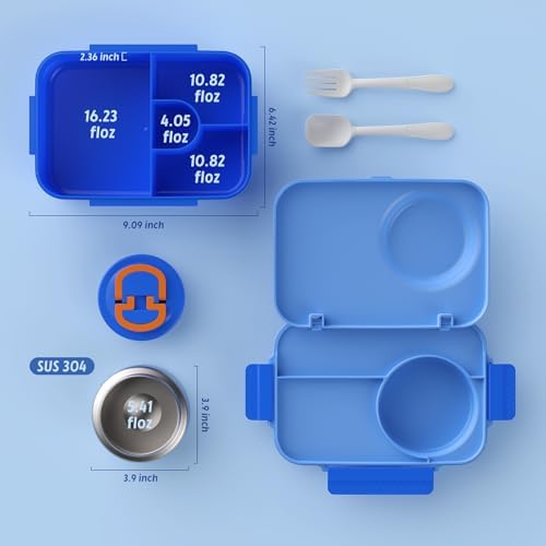 DaCool Upgraded Kids Lunch Box with Thermo for Hot Food 1400ml Child
