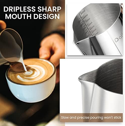 Large Milk Frothing Pitcher 30oz/900ml Milk Steamer Cup