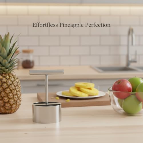 Multipurpose Stainless Steel Fruit Corer and Slicer for Pineapples