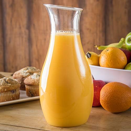 Carlisle Plastic Carafe, 1.5 L, Water, Juice and Wine, Clear