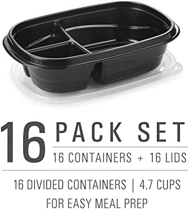 Rubbermaid 32-Piece Food Storage Containers with 2 Compartments and