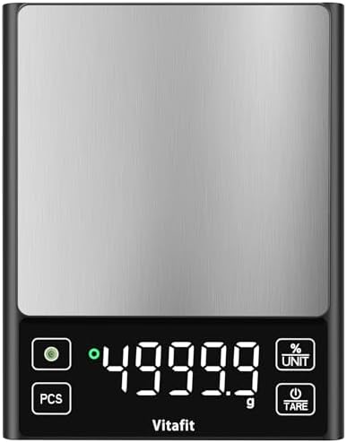 Vitafit 11lb Digital Food Scale High Accuracy 0.1g, Kitchen Scale Big
