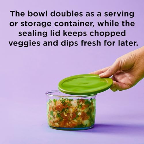 Chef'n VeggiChop Hand-Powered Food Chopper, 5.5 x 5.5 x 5 Inches