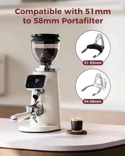 Tuni G3 Commercial 64mm Flat Burr Coffee Grinder, 100 Settings