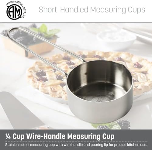 American METALCRAFT, Inc. 1/4 Stainless Steel Measuring Cup