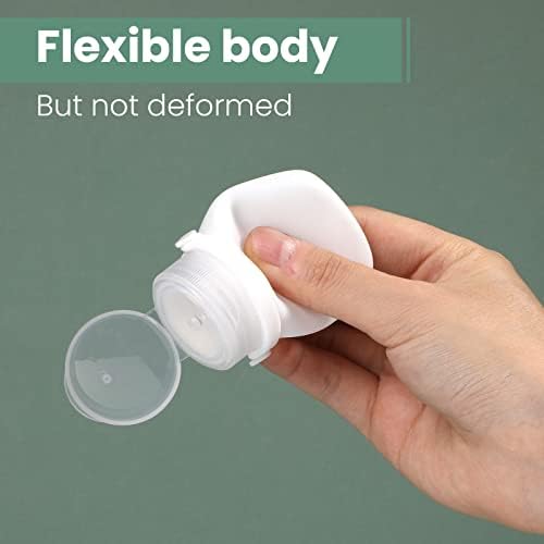Silicone Travel Bottles, Squeeze Salad Dressing Bottles, 1oz Condiment