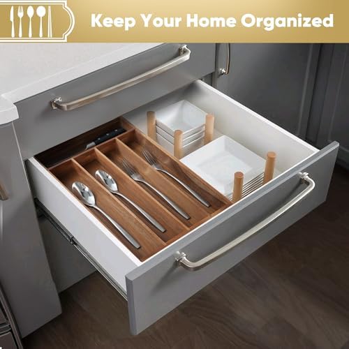 Silverware Organizer, 10 Inch Utensil Organizer Kitchen Drawer