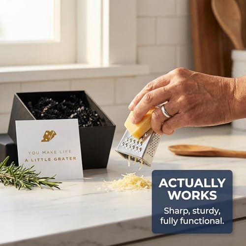 Mini Cheese Grater Gift Set, You Make Life a Little Grater Funny Chef