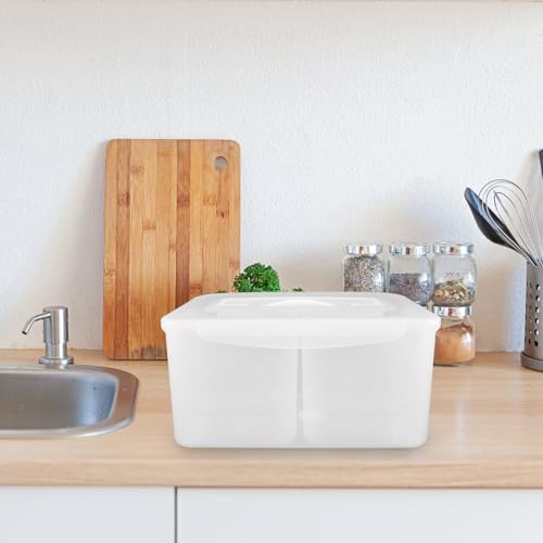 Plastic Divided Storage Container Xmas 8l with Handle for Grains Tea