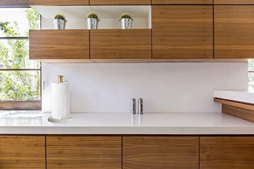 Countertop Paper Towel Holder, Weighted Marble Base, Gold