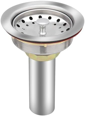 Uni-Green Kitchen Sink Drain Kit, 3-1/2 Inch, Stainless Steel