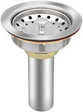 Uni-Green Kitchen Sink Drain Kit, 3-1/2 Inch, Stainless Steel