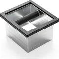 Espresso Knock Box,Built-in Desktop Stainless Steel coffee knock box