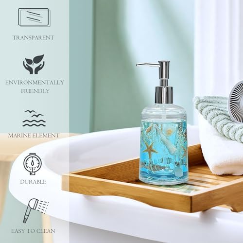 FONMY Acrylic Soap Dispenser, Blue