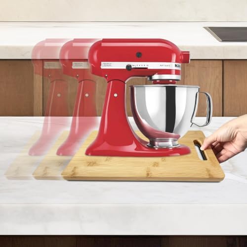 Coffee Maker Slider for Countertop, Bamboo
