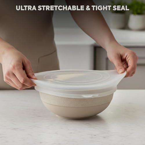 Silicone Stretch Lids Set, Assorted Sizes, Clear