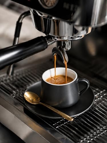 YHOSSEUN Espresso Cups Set of 6, 4 OZ Expresso Shots Cup with Stand