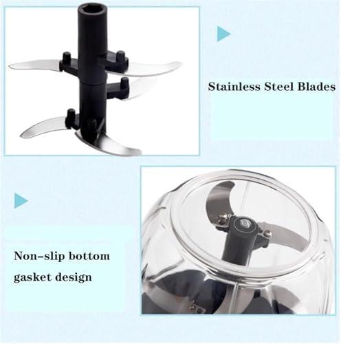 Manual Food Processor Vegetable Chopper, Easy to Clean, Hand Pull