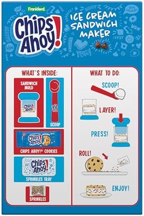 Frankford Chips Ahoy Ice Cream Sandwich Maker Gift Set with Chocolate