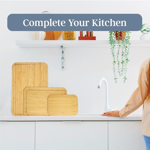 Totally Bamboo 3-Piece Bamboo Cutting Board Set – Cutting Boards for