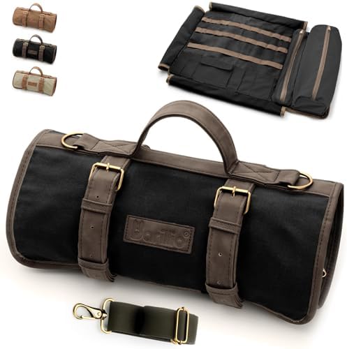Barillio Bartender Bag (Without Tools) - Stylish, Waxed Canvas, Roll