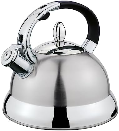 Cilio 2.9 Qt Stainless Steel Whistling Tea Kettle