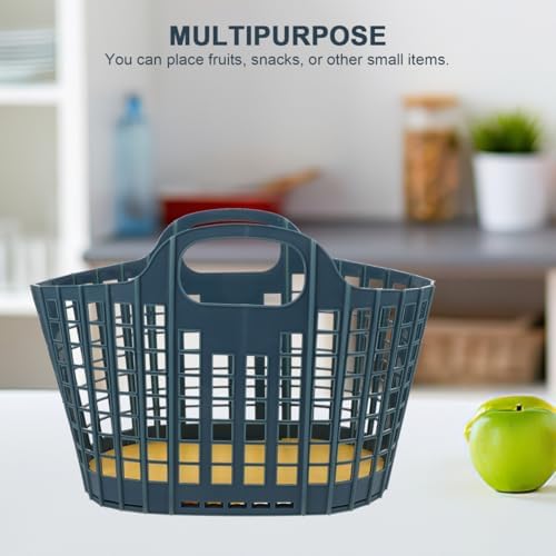 Hemoton Portable Kitchen Fruit Basket 12.20X8.07 Inch Lightweight