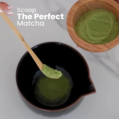 Matcha Whisk Set – 4Pcs Ceremonial Grade Matcha Kit Includes Mixing