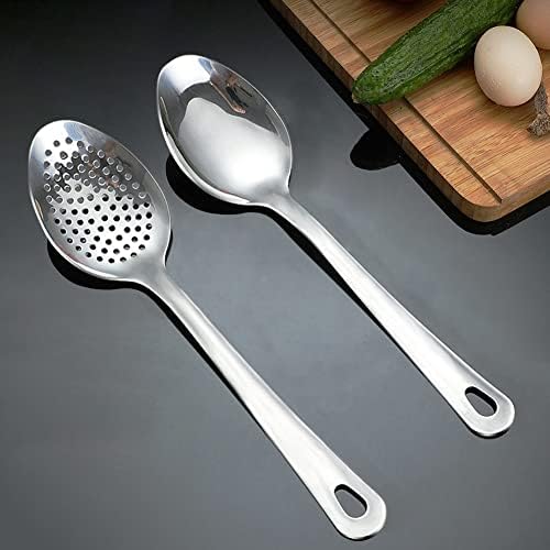 2-Piece Stainless Steel Cooking Spoon Set