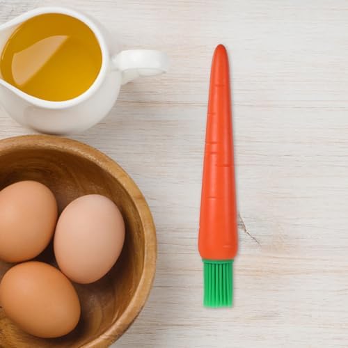 BESPORTBLE 2pcs Silicone Pastry Brush Set Orange Food-grade Silicone