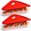 Pizza Storage Container 2-Pack, Stackable Pizza Saver for Leftovers