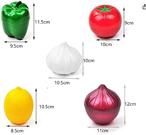 OUKEYI 5-Piece Set Fruit Container Refrigerator,Onion Storage